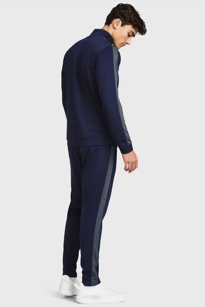 Чоловічий темно-синій спортивний костюм (кофта, штани) UA Rival Knit Track Suit Under Armour LG 1357139-410 - изображение 2
