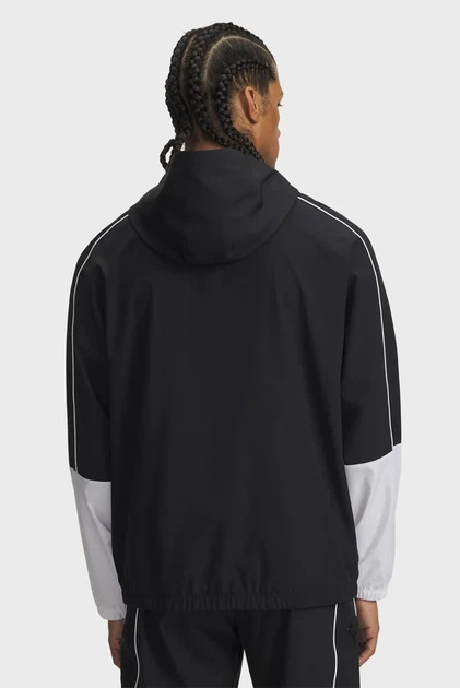Чоловічий чорний анорак UA M Challenger Warmup Jkt Under Armour S 6004045-001 - Фото 2 Чоловічий чорний анорак UA M Challenger Warmup Jkt Under Armour S 6004045-001 - изображение 2