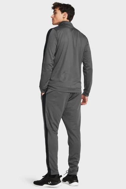 Чоловічий сірий спортивний костюм (кофта, штани) UA Knit Track Suit Under Armour M 1357139-025 - Фото 2 Чоловічий сірий спортивний костюм (кофта, штани) UA Knit Track Suit Under Armour M 1357139-025 - изображение 2