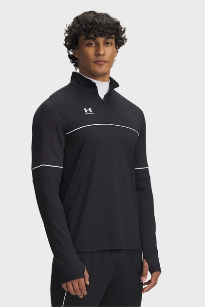 Чоловіча чорна спортивна кофта UA M Challenger Training QZ Under Armour L 6004043-001 - Фото 1 Чоловіча чорна спортивна кофта UA M Challenger Training QZ Under Armour L 6004043-001 - изображение 1