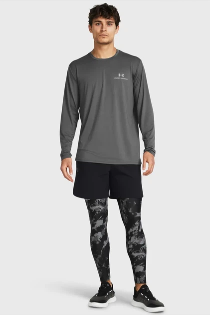 Чоловічі чорні тайтси UA HG IsoChill Prtd Leggings Under Armour S 1383777-001 - Фото 2 Чоловічі чорні тайтси UA HG IsoChill Prtd Leggings Under Armour S 1383777-001 - изображение 2