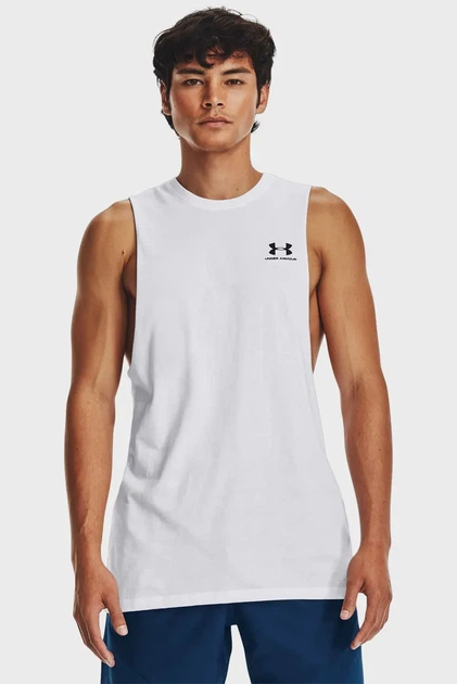 Майка чоловіча UA LEFT CHEST CUT OFF TANK Under Armour XL 1329286-100 - Фото 1 Майка чоловіча UA LEFT CHEST CUT OFF TANK Under Armour XL 1329286-100 - зображення 1