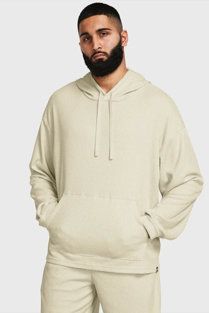 Чоловіче бежеве худі UA Rival Waffle Hoodie Under Armour XXL 1383108-273 - Фото 1 Чоловіче бежеве худі UA Rival Waffle Hoodie Under Armour XXL 1383108-273 - зображення 1
