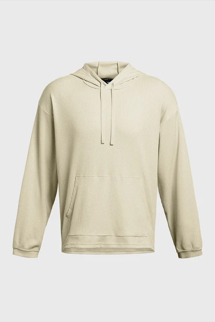 Чоловіче бежеве худі UA Rival Waffle Hoodie Under Armour XXL 1383108-273 - Фото 4 Чоловіче бежеве худі UA Rival Waffle Hoodie Under Armour XXL 1383108-273 - зображення 4