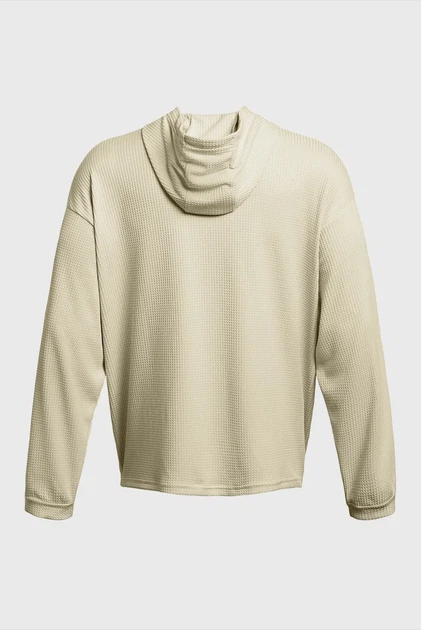 Чоловіче бежеве худі UA Rival Waffle Hoodie Under Armour XXL 1383108-273 - Фото 5 Чоловіче бежеве худі UA Rival Waffle Hoodie Under Armour XXL 1383108-273 - зображення 5