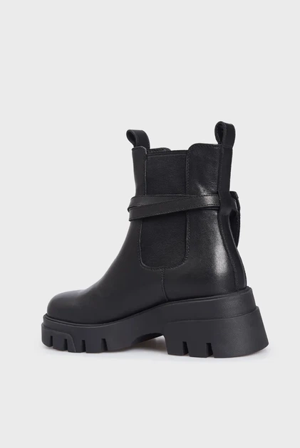 Жіночі чорні шкіряні челсі Heuchera PRPY 37 PRFDS2320W - изображение 5