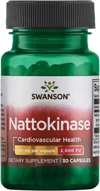 Nattokinaza Swanson 100 mg 30 kapsułek (87614024196) - Zdjęcie 1 Nattokinaza Swanson 100 mg 30 kapsułek (87614024196) - obraz 1