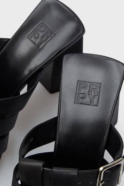 Жіночі чорні шкіряні мюлі Ramsey PRPY 38 PRSLT2428W - Фото 5 Жіночі чорні шкіряні мюлі Ramsey PRPY 38 PRSLT2428W - зображення 5
