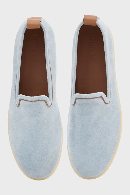 Жіночі блакитні замшеві сліпони Melissa PRPY 38 PRSLT1444W - зображення 4
