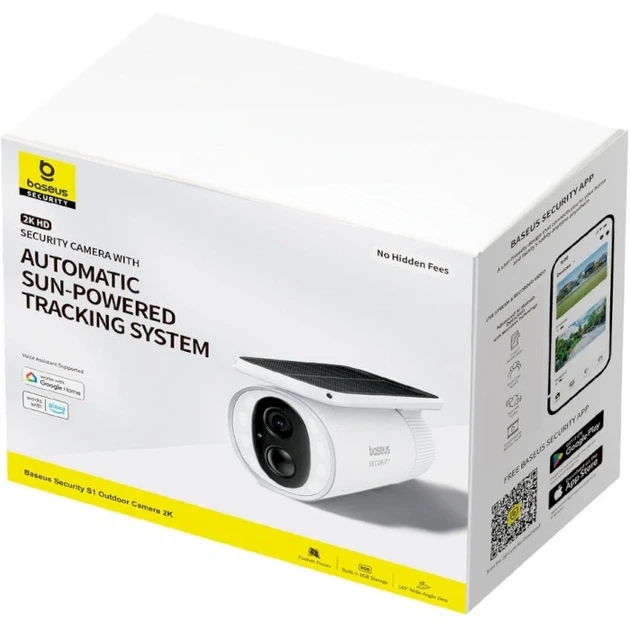 IP-камера видеонаблюдения Baseus Security S1 Outdoor Camera 2K S0SW002130 White - изображение 6