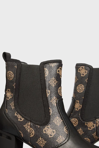 Жіночі чорні шкіряні ботильйони SABINA brown Guess 36 FL7SABLEA10 - Фото 2 Жіночі чорні шкіряні ботильйони SABINA brown Guess 36 FL7SABLEA10 - зображення 2