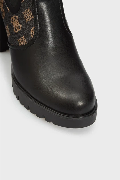 Жіночі чорні шкіряні ботильйони SABINA brown Guess 36 FL7SABLEA10 - Фото 4 Жіночі чорні шкіряні ботильйони SABINA brown Guess 36 FL7SABLEA10 - зображення 4