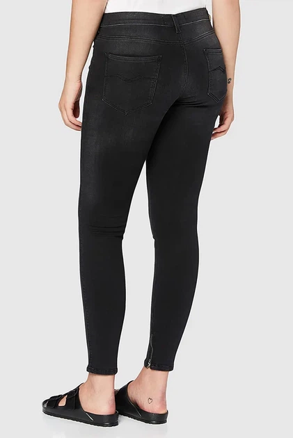 Жіночі чорні джинси STELLA ANKLE ZIP Replay 24-30 WBA684.000.103 415 - изображение 3
