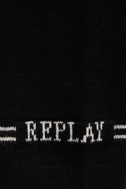 Чоловічий чорний гольф Replay S UK4455.000.G23138 - изображение 4
