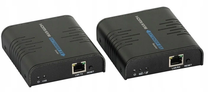 KVM-розширювач Signal Extender HDMI/RJ45/USB Black (HDMI+USB-EX-100) - зображення 2