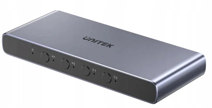 KVM-перемикач Unitek 4K HDMI/ USB-C Switch 4 In 1 Out (V1313AGY01-EU) - зображення 2