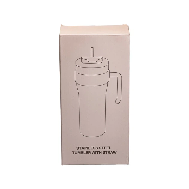 Термокружка Yiwu Big Mac HP-14-24W белая 1.2 л с трубочкой и двойной крышкой (107-80-HP-14-24W) - изображение 5
