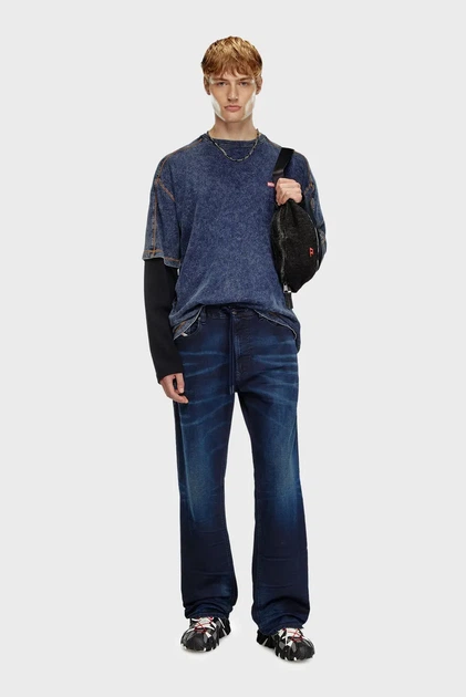 Чоловічі темно-сині джинси 2080 D-REEL JOGG Sweat jeans Diesel 34 A17867 09J35 - изображение 2