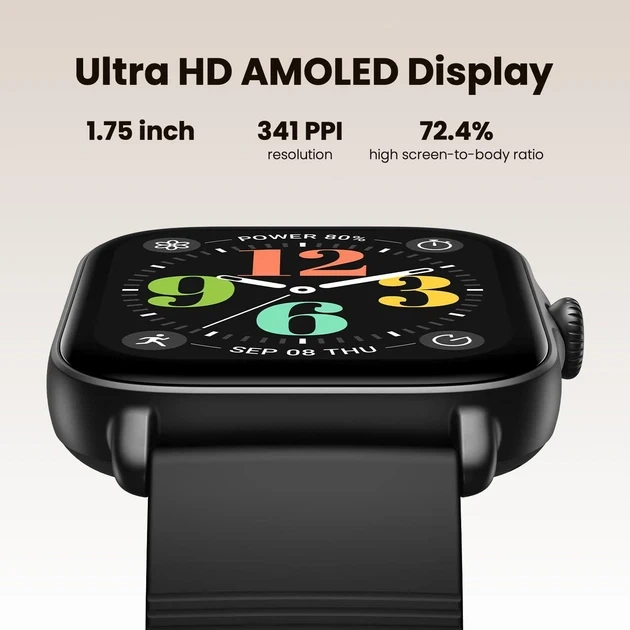 Смарт-часы Amazfit GTS 4 Mini NEW Ultra HD AMOLED 1.75" Graphite Black - изображение 3