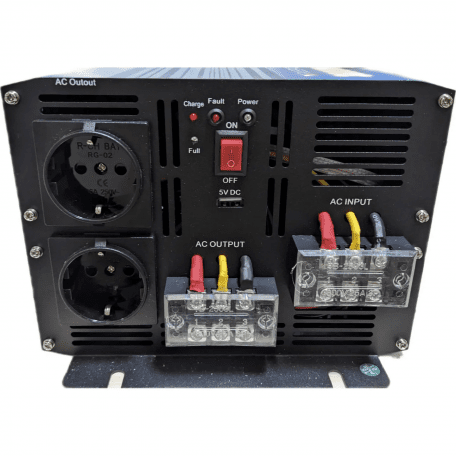 Перетворювач (інвертор) DC-AC Pulsepad PSWCH-3000 12V 3000W Pure Sine Wave - зображення 3