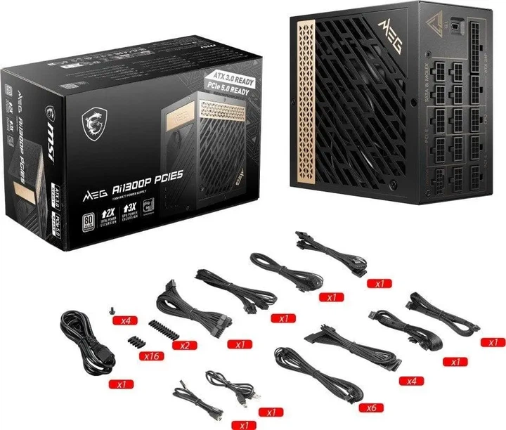 Блок живлення MSI MEG Ai1300P PCIE5 - изображение 5