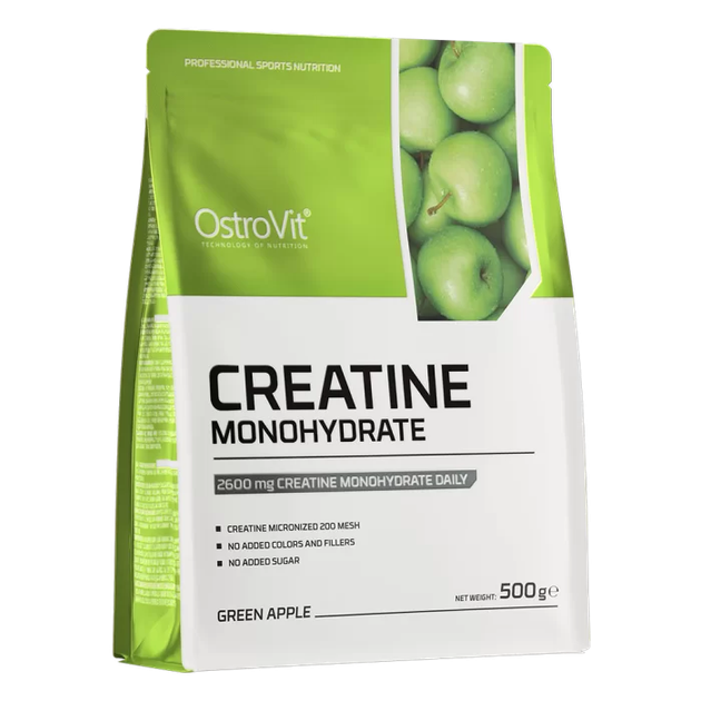 Креатин моногидрат Ostrovit (Creatine monohydrate) 2199 мг со вкусом зеленого яблока 500 г OST17641 - Фото 1 Креатин моногидрат Ostrovit (Creatine monohydrate) 2199 мг со вкусом зеленого яблока 500 г OST17641 - изображение 1