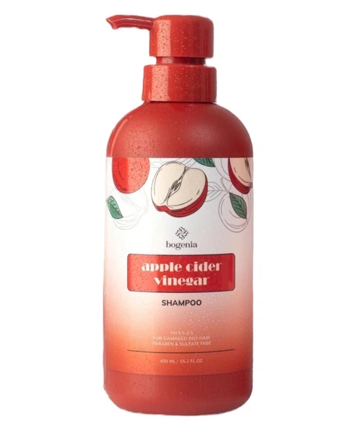 Набор для волос с яблочным уксусом Apple Cider Vinegar Shampoo Bogenia шампунь и кондиционер - изображение 2