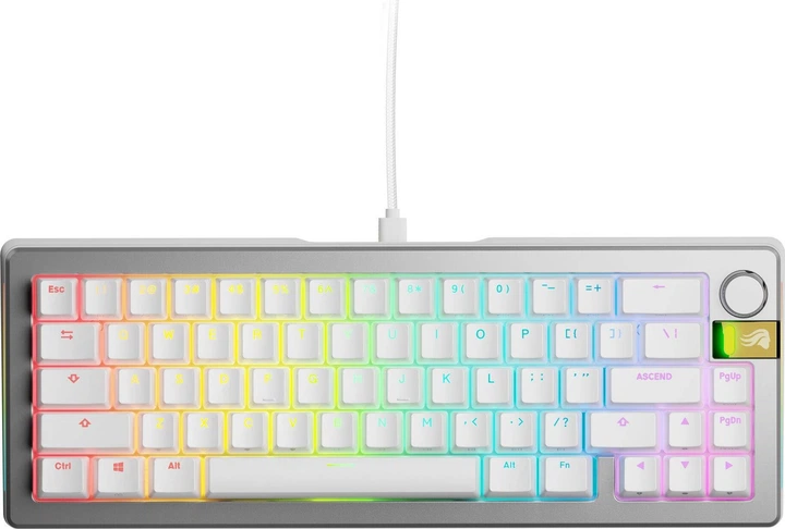 Klawiatura przewodowa Glorious GMMK 3 Pro HE 65% Silver (GLO-KB-GMMK3-PRO-65-PB-HE-W-SIL-US) - Zdjęcie 1 Klawiatura przewodowa Glorious GMMK 3 Pro HE 65% Silver (GLO-KB-GMMK3-PRO-65-PB-HE-W-SIL-US) - obraz 1