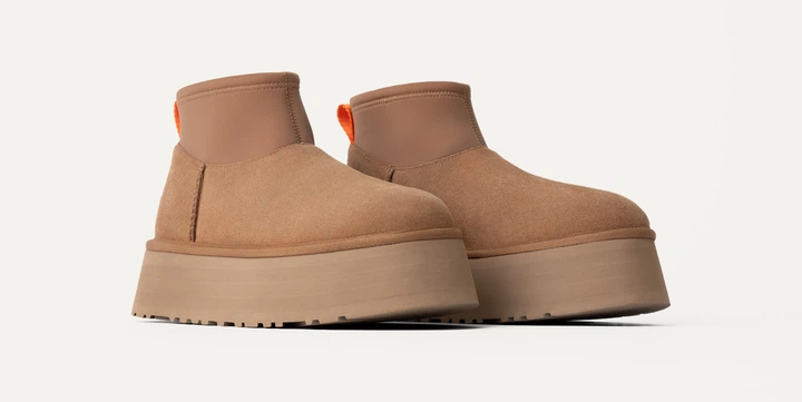 Уггі жіночі на платформі UGG Classic Mini Dipper Chestnut 41 - зображення 4