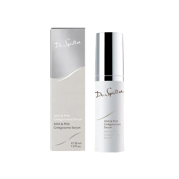 Сироватка з AHA і PHA кислотами та гінкго білоба AHA & PHA Ginkgosome Serum Dr. Spiller Німеччина 30 ml - Фото 1 Сироватка з AHA і PHA кислотами та гінкго білоба AHA & PHA Ginkgosome Serum Dr. Spiller Німеччина 30 ml - зображення 1