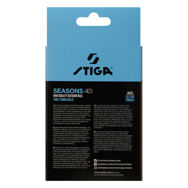 Мячи для настольного тенниса Stiga Seasons, White 12 шт (1110-2810-12) - изображение 4