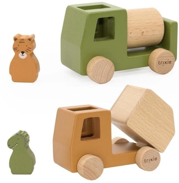 Samochody drewniane Trixie budowlane ze zwierzątkami 4 szt 2610564 (5400858362704) - Zdjęcie 1 Samochody drewniane Trixie budowlane ze zwierzątkami 4 szt 2610564 (5400858362704) - obraz 1