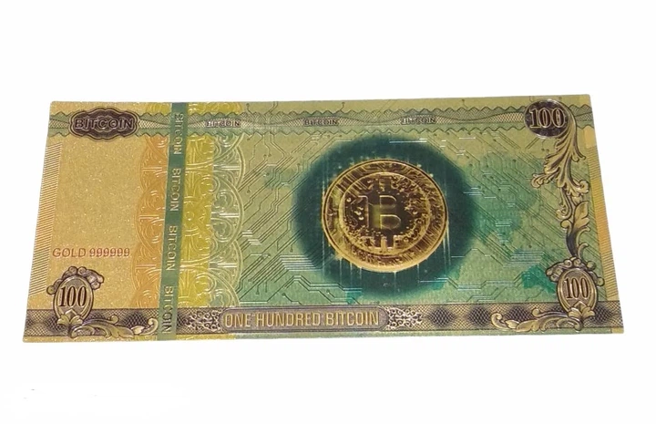 Сувенирная банкнота 100 Биткоинов (Bitcoin, BTC) в подарок. - Фото 2 Сувенирная банкнота 100 Биткоинов (Bitcoin, BTC) в подарок. - изображение 2
