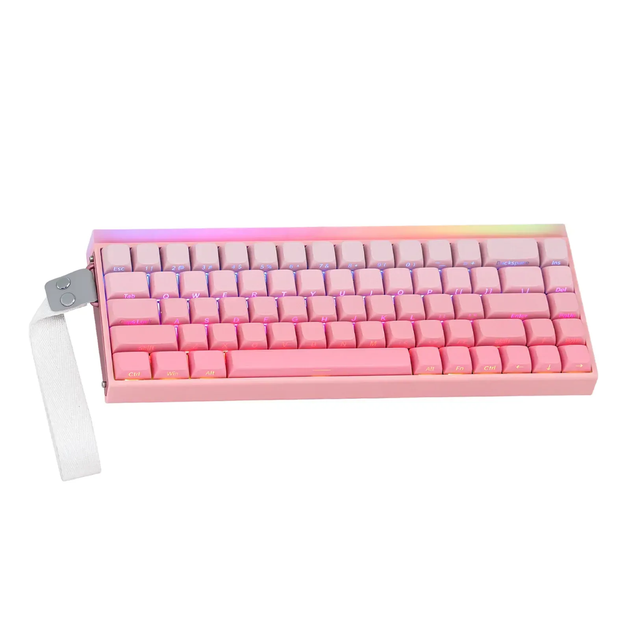 Клавиатура магнитная AULA HERO 68 HE Pink на Black Magnetic Switch - изображение 3