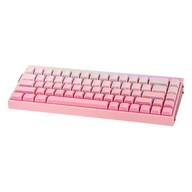 Клавиатура магнитная AULA HERO 68 HE Pink на Black Magnetic Switch - изображение 5