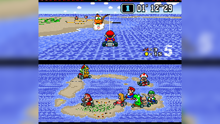 Игра Nintendo SNES Super Mario Kart Europe Английская Версия Только Картридж Б/У - изображение 4