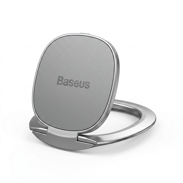 Магнітний тримач для телефону Baseus, металевий тримач на смартфон (сірий) - Фото 5 Магнітний тримач для телефону Baseus, металевий тримач на смартфон (сірий) - зображення 5