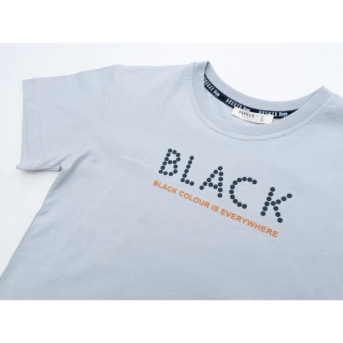 Футболка дитяча Breeze BLACK (20962-140B-gray) Breeze 20962-140B-gray 1034958 - зображення 2