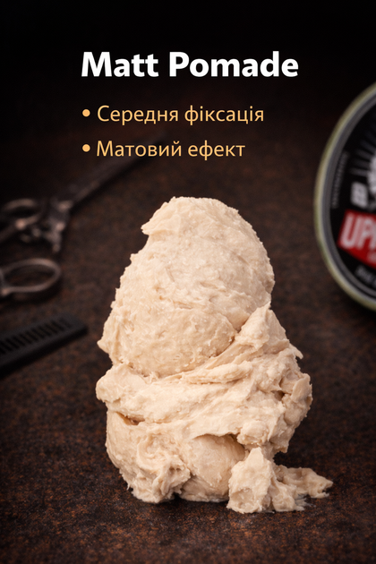 Помада для укладки волос Uppercut Deluxe Matt Pomade 100 мл матовая помада для стайлинга со средней фиксацией для мужской укладки волос - изображение 5