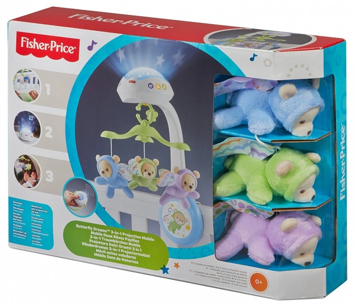Мобіль з проектором Fisher-Price Сон Метелика з пультом і музикою - зображення 4