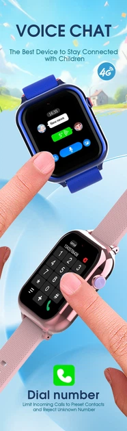Детские смарт-часы Wonlex KT38 часы-телефон с видеозвонком GPS WI-FI и SIM-картой Blue (19134) - изображение 7