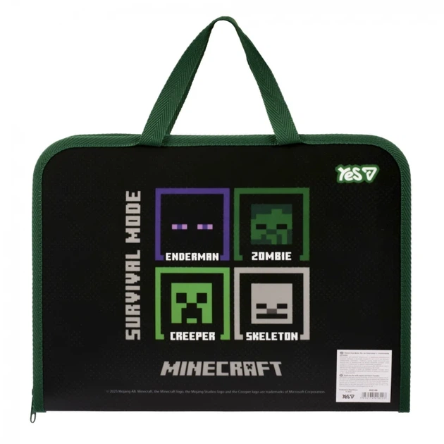 Папка-портфель на блискавці Minecraft YES 492168 Різнокольоровий shop (5056574418227) - зображення 2