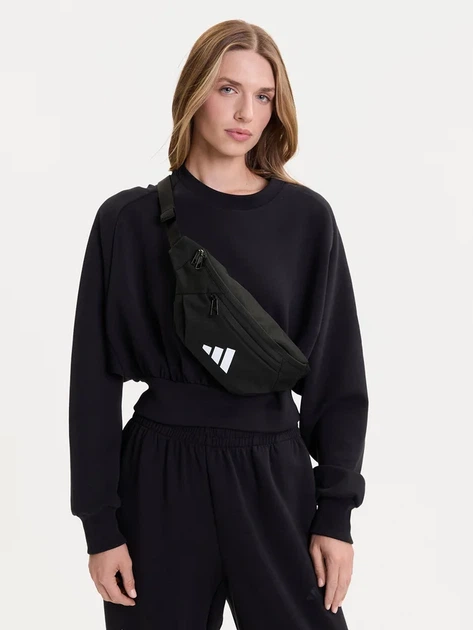 Спортивная сумка на пояс бананка Adidas Essentials Waist Bag JM7155 Черная (4068807772533) - изображение 2