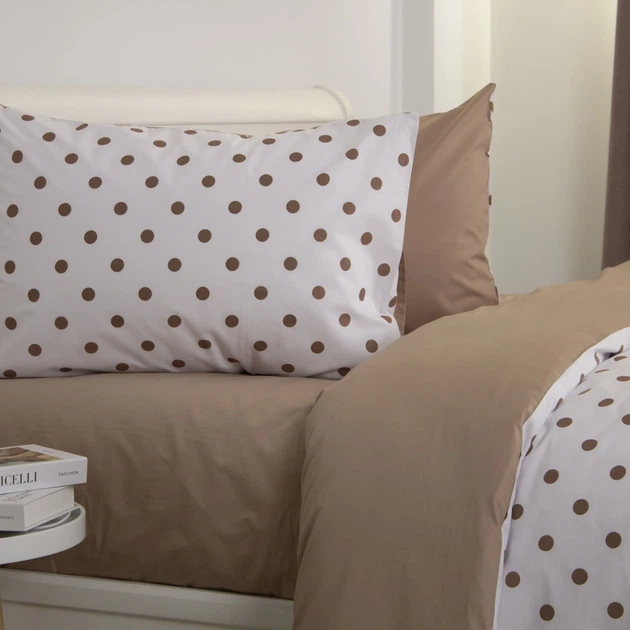 Комплект постільної білизни ТЕП "Happy Sleep" Chocolate Dots, двоспальна - изображение 3