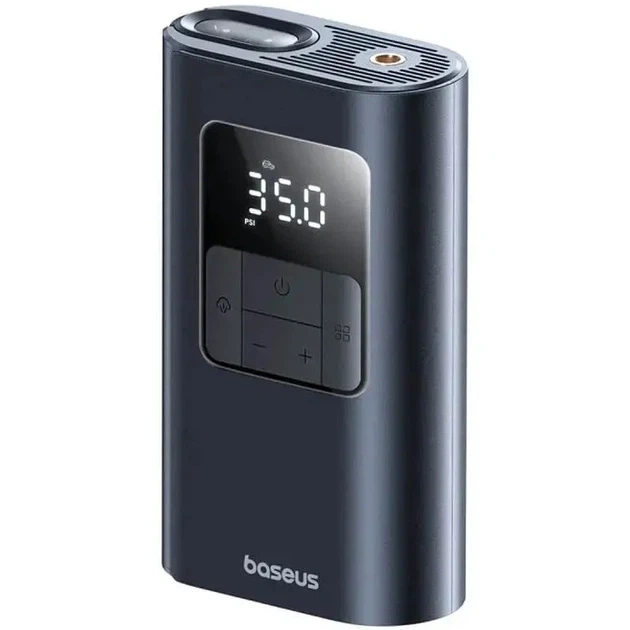 Автомобільний компресор Baseus PrimeTrip VA1 Inflator Pump, 2 в 1 (акумулятор + 12V), 3800 mAh, 75W, портативний насос - зображення 3
