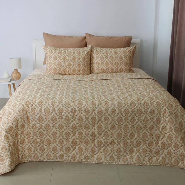 Покривало ТЕП "ELEGANT COTTON" 2 наволочки 50*70 см Beige Fantasy, 180x240 - Фото 1 Покривало ТЕП "ELEGANT COTTON" 2 наволочки 50*70 см Beige Fantasy, 180x240 - изображение 1
