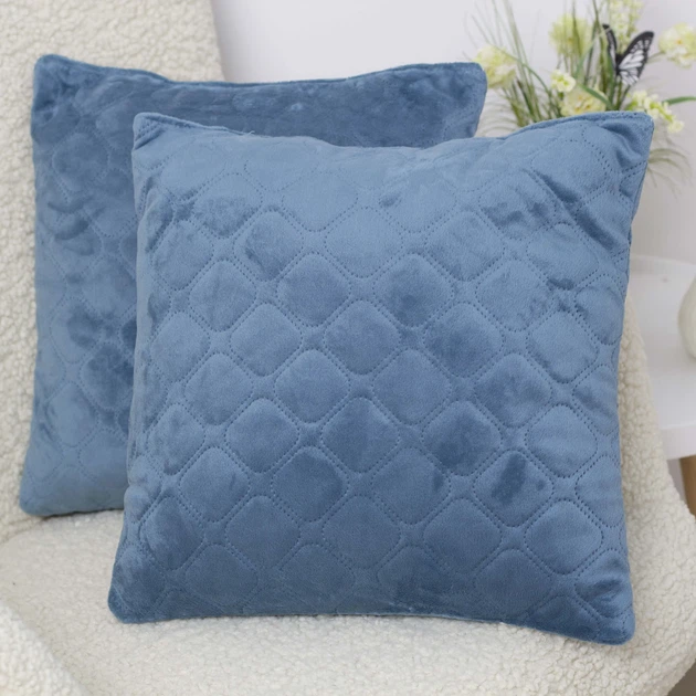Подушка декоративна "VELURE" Dark Blue, 40x40 - зображення 5