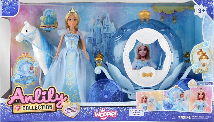Lalka Woopie ROYAL Lodowa Księżniczka Lily i Magiczny Powóz Karoca, Akcesoria (5906280657970) - Zdjęcie 1 Lalka Woopie ROYAL Lodowa Księżniczka Lily i Magiczny Powóz Karoca, Akcesoria (5906280657970) - obraz 1