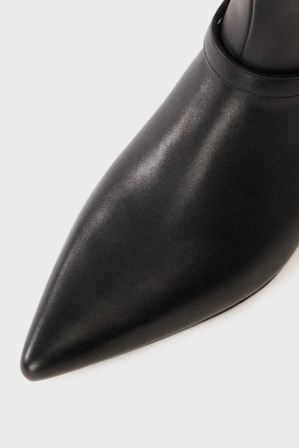 Жіночі чорні шкіряні ботильйони PASHA Mary Jane Boot Karl Lagerfeld 37 KL30168 - Фото 5 Жіночі чорні шкіряні ботильйони PASHA Mary Jane Boot Karl Lagerfeld 37 KL30168 - зображення 5