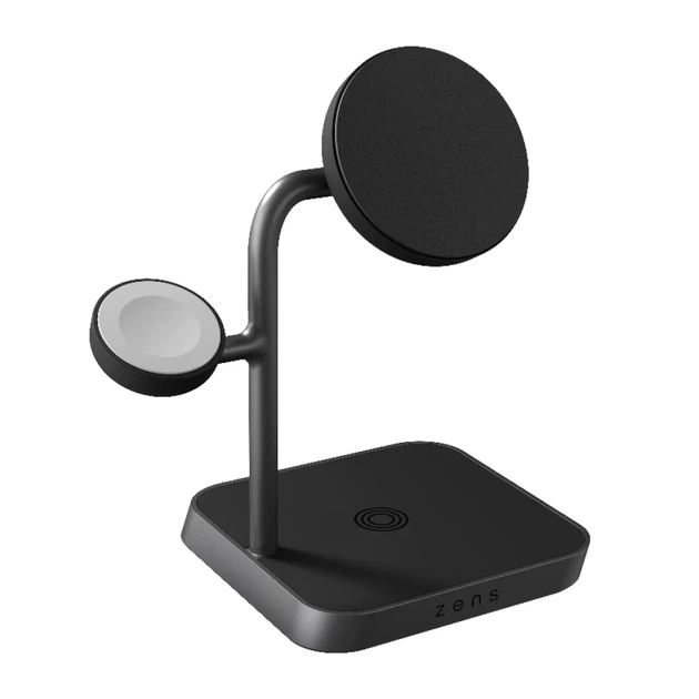 Беспроводное зарядное устройство Zens Office Charger Pro 3 3-in-1 15W Black (ZEDC25B/00) - Фото 2 Беспроводное зарядное устройство Zens Office Charger Pro 3 3-in-1 15W Black (ZEDC25B/00) - изображение 2